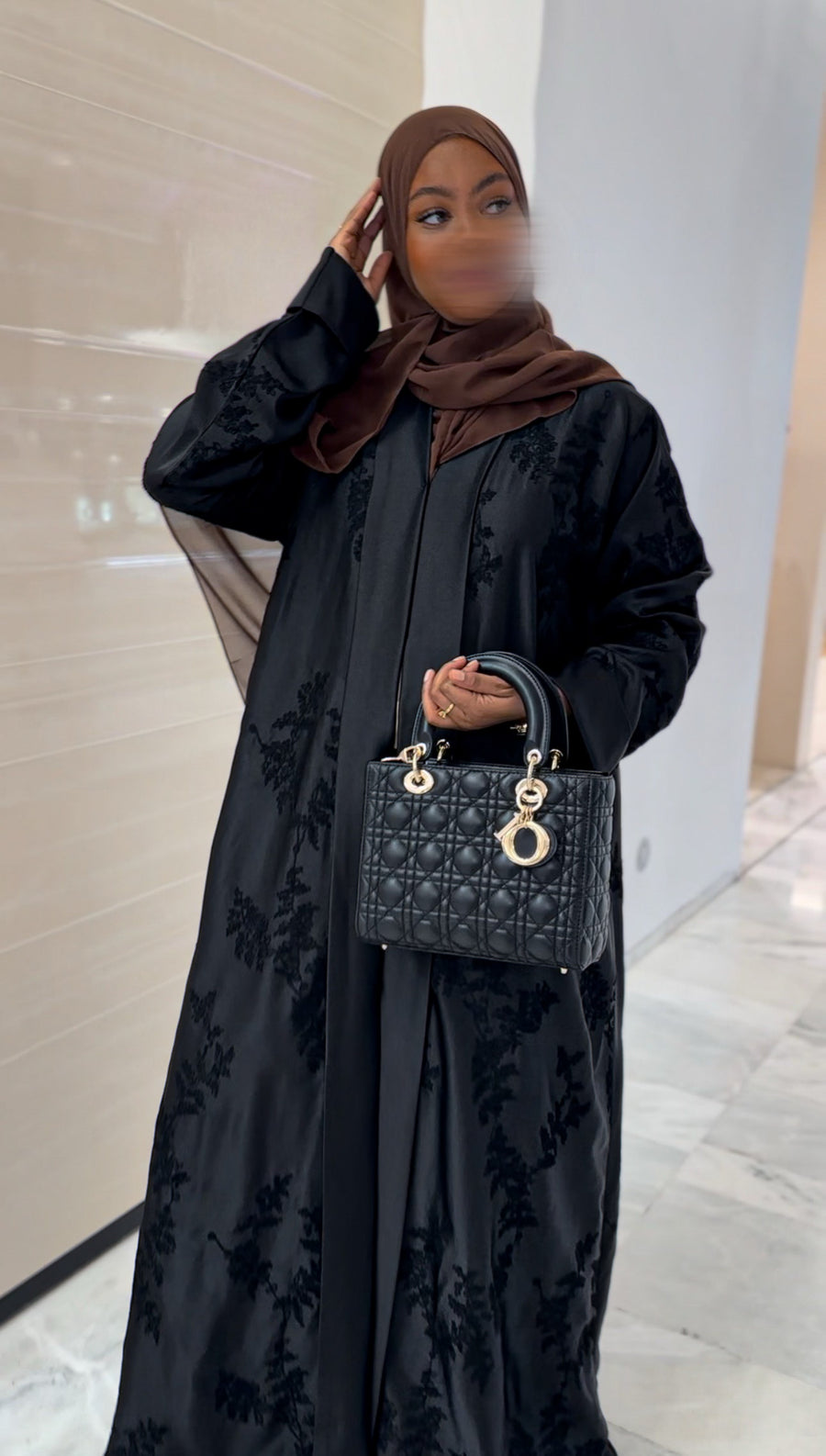 Abaya Zahra – Kimono Noir Collection Divine