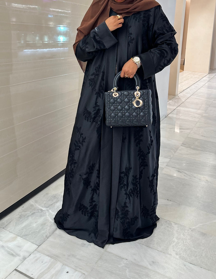 Abaya Zahra – Kimono Noir Collection Divine