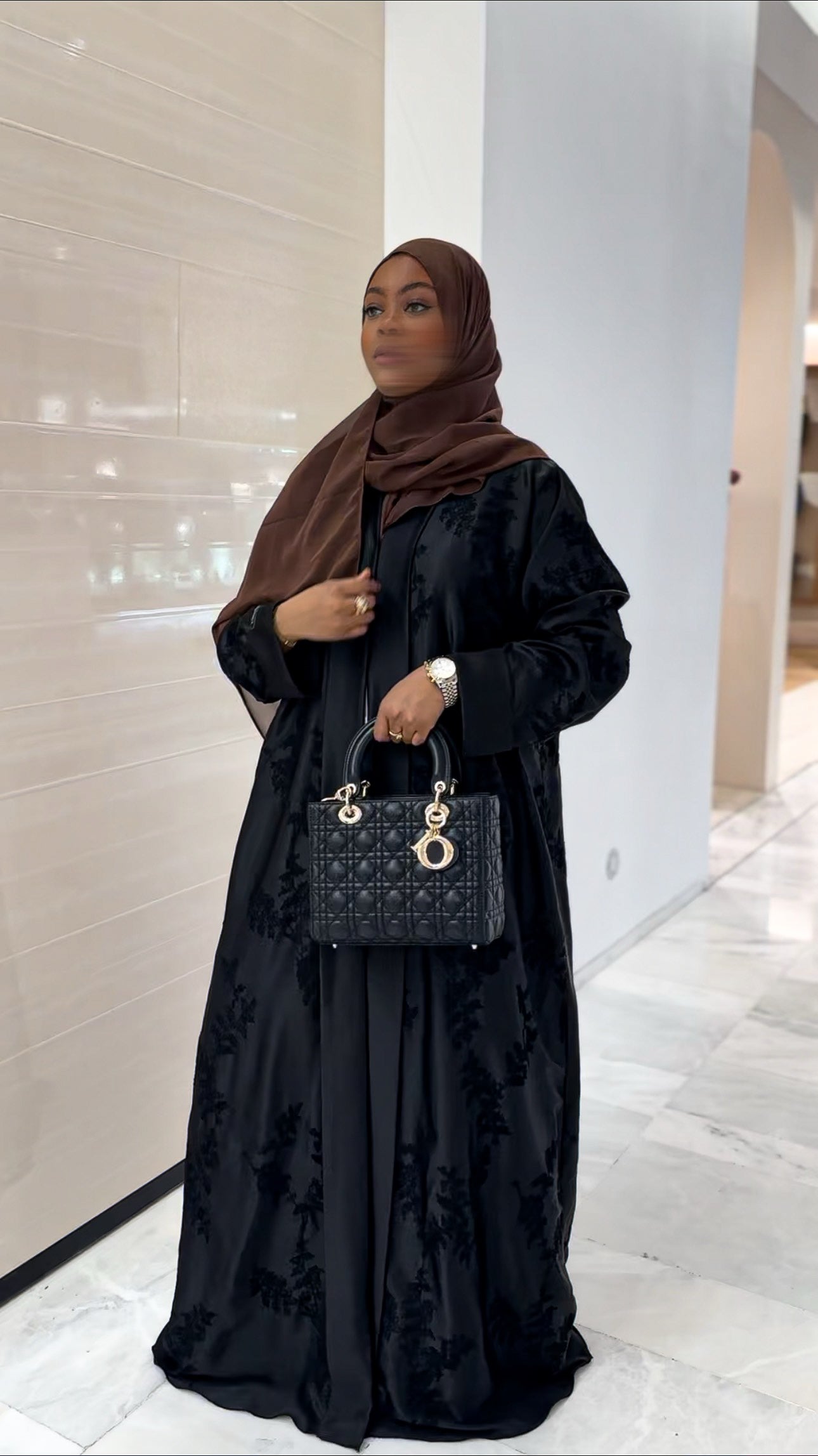 Abaya Zahra – Kimono Noir Collection Divine
