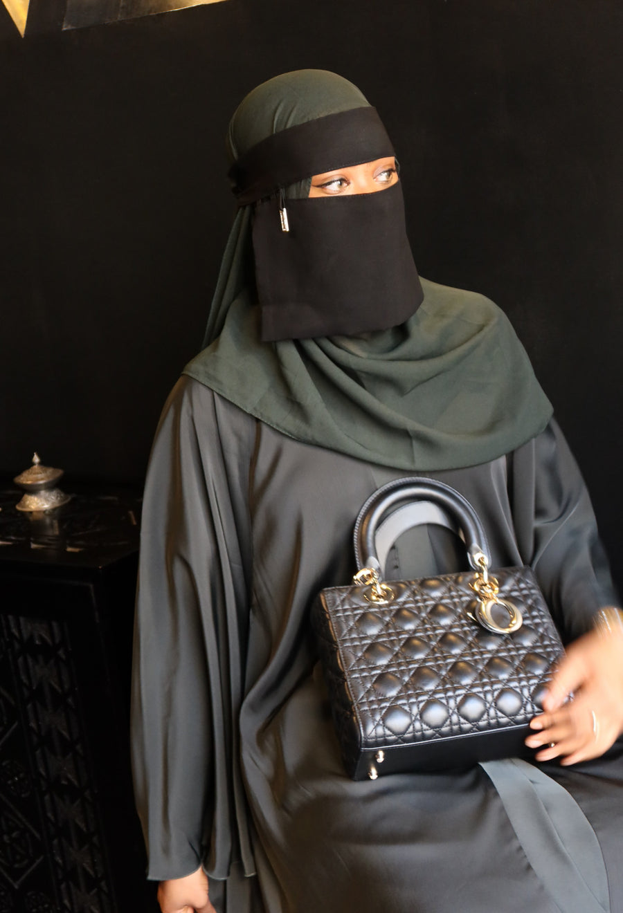 Niqab Diamant court – Élégance Saoudienne