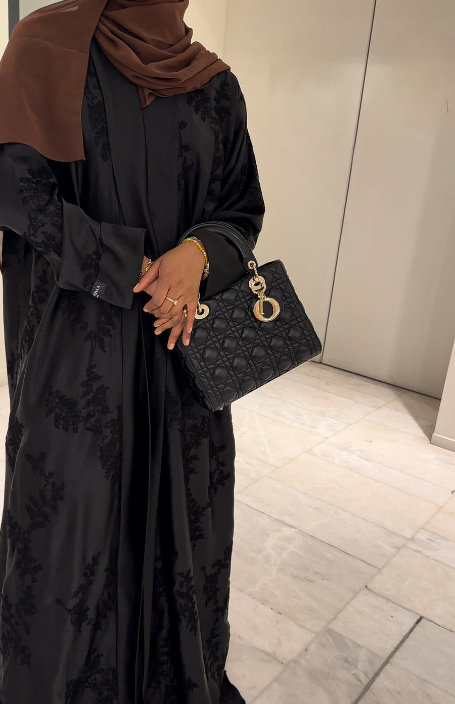 Abaya Zahra – Kimono Noir Collection Divine