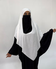 Khimar jazz blanc