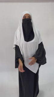 Khimar jazz blanc