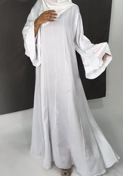 Abaya liya blanc