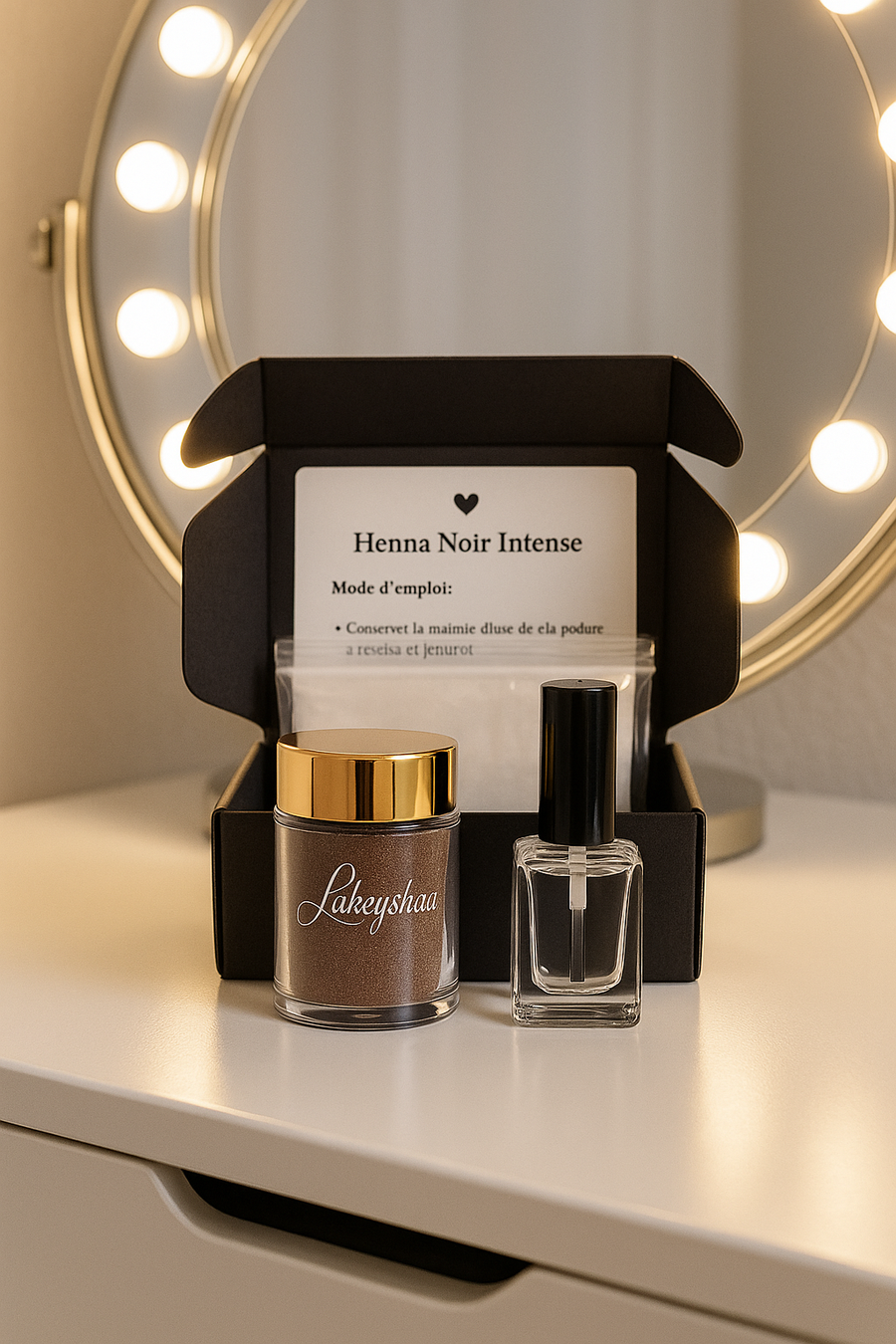 Kit Henna Noir Intense – Beauté & Pureté au Quotidien